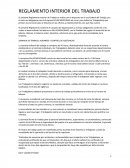 Reglamento interior del trabajo