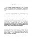 Diario pedagógico de observación