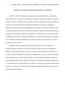 Elementos que componen un sistema de información y su interacción.