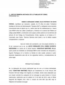 Demanda de divorcio.