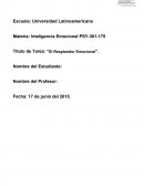 Ensayo “El Resplandor Emocional”.