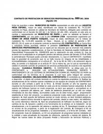 CONTRATO DE PRESTACION DE SERVICIOS PROFESIONALES No. 080 DEL 2004. Página 1