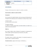 Determinando un objeto de estudio científico