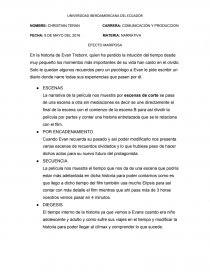 COMUNICACIÓN Y PRODUCCION - EFECTO MARIPOSA. Página 1