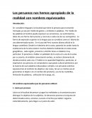 Los peruanos nos hemos apropiado de la realidad con nombres equivocados