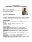 CURRICULUM VITAE - INGENIERO ARQUITECTO.