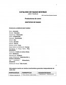 FICHA DE LA ESPECIE BOS TAURUS