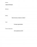 Tarea: Ensayo argumentativo