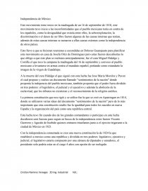 Tema- Independencia de mexico. Página 1