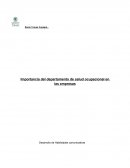 Importancia del departamento de salud ocupacional en las empresas