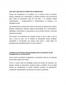 ¿Por qué y para qué se evalúan las competencias?