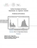 Administración de operaciones - problema