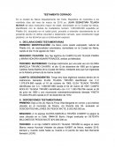 Testamento cerrado.