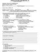 PRUEBA DE LECTURA COMPLEMENTARIA “B” “El jamón del sándwich”