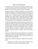 Cursos de capacitación.