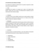 Condiciones del ambiente del trabjo-