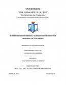 El diseño de material didáctico y su impacto en la lectoescritura del alumno de 3º de primaria