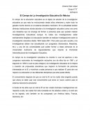 El Campo de La Investigación Educativa En México