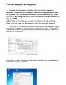 Tarea de creación de imágenes