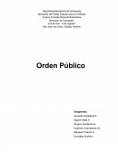 Fundamentos Jurídicos del Orden Público.