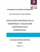 Educacion centrada en el aprendizaje.