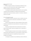 Investigacion de mercados. Es una herramienta muy fundamental y de suma importancia