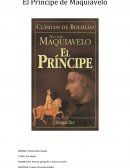 ASIGNATURA: Historia, geografía y ciencias sociales - El Príncipe de Maquiavelo