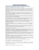 Condiciones general del transporte