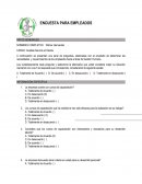 ENCUESTA PARA EMPLEADOS.