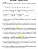 APLICACIÓN DE FUNCIONES LINEALES.