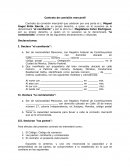 Un Contrato de comisión mercantil.