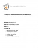 Estudio del método de producción de una playera