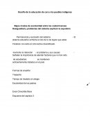 Desafío de la educación de cara a los pueblos indígenas.