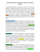 LOS CONECTORES COMO PILARES PARA LOGRAR LA COHERENCIA TEXTUAL