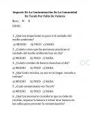 Impacto De La Contaminación En La Comunidad De Tecoh Por Falta De Valores.