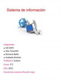 Sistema de información. Definición de sistema de información.. Página 1
