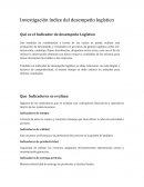 Investigación índice del desempeño logístico