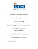 Trabajo de aplicación de Combinaciones