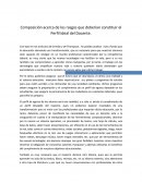 Composición acerca de los rasgos que deberían constituir el Perfil Ideal del Docente.