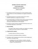 INFORME DE GESTION A MEDETOURS