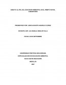 ENSAYO: EL ROL DEL EDUCADOR AMBIENTAL EN EL ÁMBITO SOCIAL COMUNITARIO