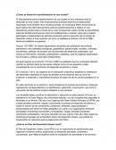 Finanzas municipales. ¿Como se financia la transformación de una ciudad?