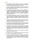 Politicas. Específicas