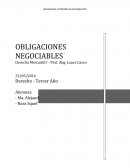 OBLIGACIONES NEGOCIABLES O DEBENTURES
