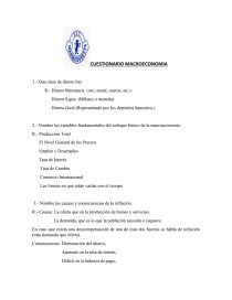 CUESTIONARIO MACROECONOMIA.. Página 1