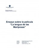 Ensayo sobre la película “La lengua de las Mariposas”