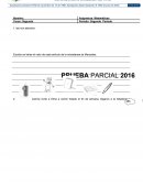 Prueba parcial segundo Matematicas 2016 S