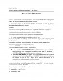 Círculo de Debate Universidad Nacional Mayor de San Marcos. Mociones Políticas