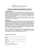 Acuerdo de exoneracion e indemnizacion de alimentos