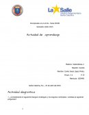 Actividad de aprendizaje matemáticas